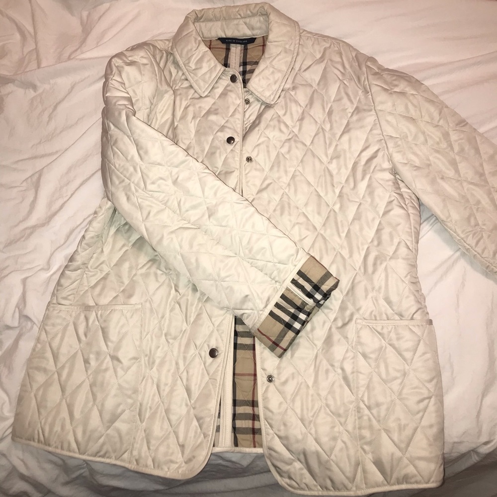 Burberry quilted coat size xl